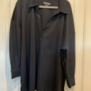 Soft Surroundings Charcoal Long Sleeve Top